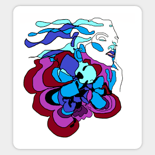 the goddess of flowers Sticker